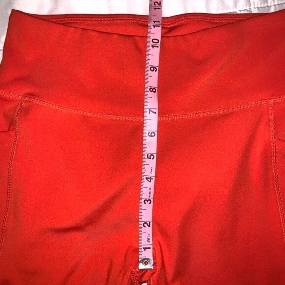 Llb & Flow Womens Red Biker Shorts With Pockets Size L - Picture 5 of 6